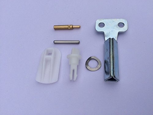 Long Reach Metal Key with Plastic Latch and Hinges