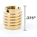 E-Z LOK - EZ-400-006 400-006 Threaded Inserts for Wood, Installation Kit, Brass, Includes 6-32 Knife Thread Inserts (10), Drill, Installation Tool