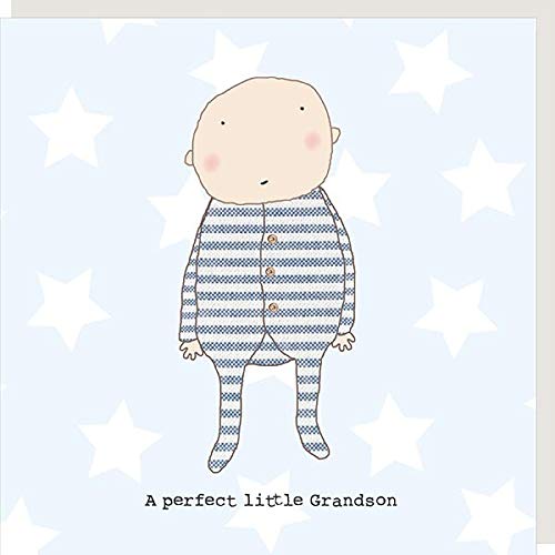Rosie Made A Thing Perfect Grandson New Baby Greeting Card Humour Cards GF197