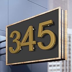 Floating House Number Modern House Numbers 5