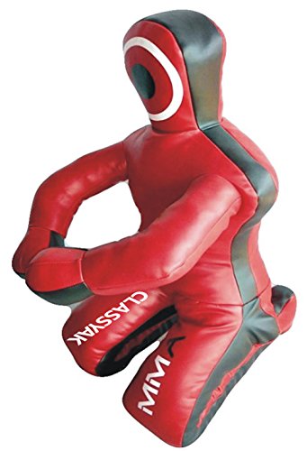 Classyak MMA Martial Arts Grappling Dummy Red Jiu Jitsu Punching Bag - 70 inches