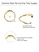 Hestya 12 Pieces Seamless Continuous Hoop Earrings 316L Stainless Steel Piercing Ring Tube Huggies for Tragus Cartilage Nose Lip, 6 Colors