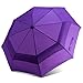 Fidus Compact Windproof Vented Automatic Travel Umbrella With Double Canopy - Large Lightweight Folding Car Golf Umbrella for Women Men Kids-purple