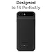 PowerBear Compatible with iPhone 7 Plus / 8 Plus Battery Case [4000 mAh] High Capacity Rechargeable Charger Pack for iPhone 7+ / 8+ (Up to 135% Extra Battery) - Black