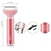 Kaiercat 3 in 1 Rechargeable Lady Shaver+Nose Ear Hair Trimmer+Eyebrow Trimmer Stainless Steel & Water Resistant with Vacuum Cleaning System (Pink)