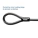 Titanker Bike Lock Cable,12mm Thick Security Cable with Loops Heavy Duty Steel Cable Vinyl Coated Bike Cable Lock Security Chain (4ft, 7ft, 15ft, 30ft)