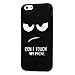 Iphone 6S Case,Iphone 6 Case (4.7 Inch),Soft Silicone Case Shockproof Protective Anti-slip Fancy Fabric Texture Surface Coated Design Slim Fit Cover By BADALink - Don't Touch My Phone