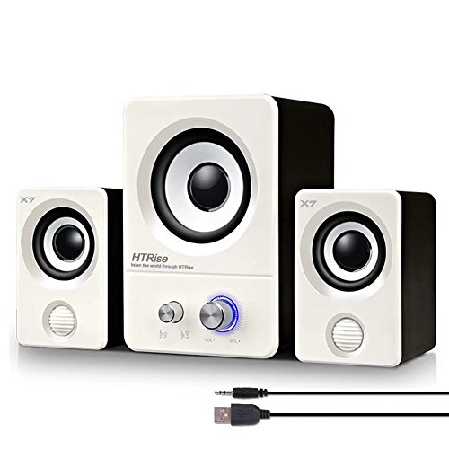 HTRise USB Powered Computer Speakers System for Gaming/Music/Movies,