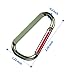 LGEGE 10 Pcs Colors Wire Keychain Cable 6 Inch Stainless Steel Key Ring Loop for Outdoor Hiking (Blue)