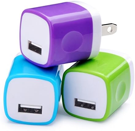 Wall Charger, Vifigen 3-pack 1A Home Travel Charger Adapter Plug for iPhone 7 7Plus 6 6s 6Plus 5S 5 4S, iPad mini, Galaxy S7 S6 Edge, Samsung S5 S4 S3, Note 5, Nokia, Blackberry, LG G5 and More