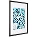 Snap 11x14 Black Wall Picture Frame with Single White Mat for 8x10 Image