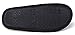 KushyShoo Mens Slippers, Scuff Fluff House Shoes, Slip-On Indoor Outdoor Slipper, Black, Size 11-12 Wide