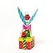 Enesco Disney by Britto Gift Gift Tinker Bell on Present 3.375-Inch Figurine, Mini