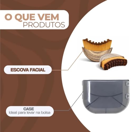 Escova Facial para Drenagem Linfática e Lifting Premium – Massageador Facial Modelador para Contorno da Mandíbula, Circulação e Relaxamento da Pele