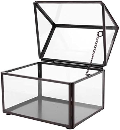 Hallmark Home Glass House Decorative Storage Box with Hinge, Small