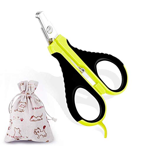 Cat Nail Clipper, Professional Pet Nail Clippers for Small Animals, Best Home Grooming Kit, Painless Claw Trimmer Cutter Scissors for Small Breeds Tiny Dogs Cats Bunnies Guinea Pigs Rabbits Birds, User Manual Included