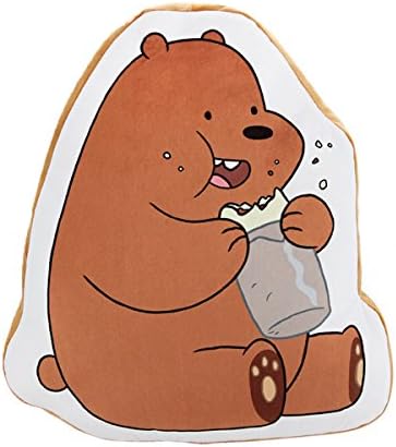 YBMBNC We Bare Bears Plush Pillow Cushion Stuffed Toys (Grizz)