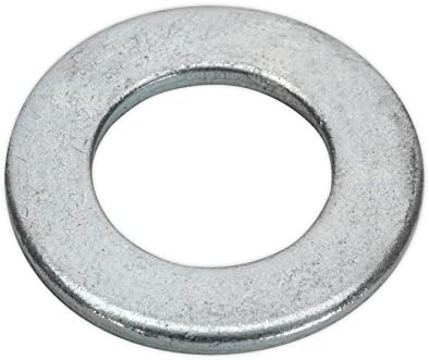 Sealey FWC2450 Flat Washer M24 x 50mm Form C BS 4320 Pack of 25, Silver