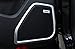 Silver Interior Car Door Speaker Trim Cover 4pcs for Porsche Macan 2014-2018