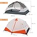 Moon Lence 2 Person Tent Ultralight Backpacking Tent Waterproof Camping Tent Easy Setup Double Layer for Hiking Hunting, Yellow