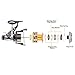 Isafish Spinning Fishing Reels with Front & Rear Double Drag Brake System for Left or Right Hand, Saltwater or Freshwater - Smooth Powerful (6000)