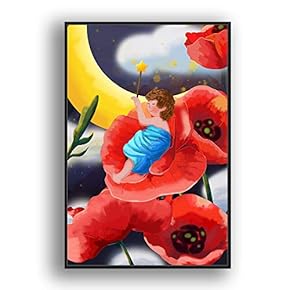 Framed Canvas Wall Art for Living Room, Bedroom Flow in The Dream Canvas Prints for Modern Home Decoration Ready to Hang - 16"x24" inches