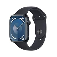 Apple Watch Series 9 GPS 45mm Midnight Aluminum Case with Midnight Sport Band - S/M Apple Watch Series 9 GPS 45mm Midnight Aluminum Case with Midnight Sport Band - S/M