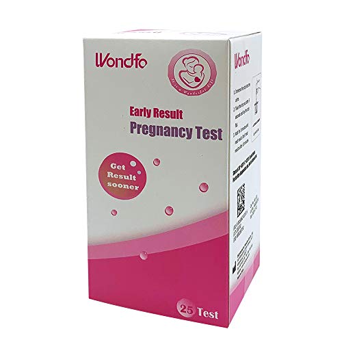 Wondfo Pregnancy Test Strips Early Detection 25 Pack - Extra Sensitive HCG Urine Test Strip 10 MIU (Best Hcg Pregnancy Test)