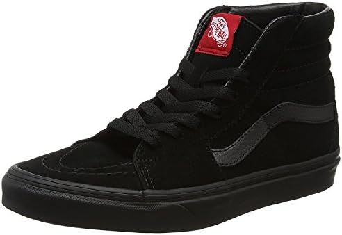 Vans Unisex Men/Women SK8 Hi Black/Black Shoes Skate Sneakers VN000D5IBKA