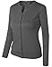 BH B.I.L.Y USA Women's Unique Button Long Sleeve Soft Knit Cardigan Sweater Grey XXX-Large