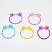 Omystyle Cute Hair Ties Head Bands Ropes Hair Colorful Elastics Ponytail Holder for Baby Toddler Girl Rabbit Ear Apple Rose Heart Nine Styles 50 PCS