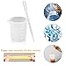 28 Pieces Silicone Cups and Tools Set Silicone Measuring Cups Mixing Cups Glue Tools Sticks Spoons Finger Cots Droppers for Epoxy Resin Casting Molds Slime Art Waxing