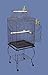 Brand New Parrot Bird Cage Cages Play w/Stand 20x20x58 “Black”thumb 1