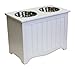 A Pet Project Winter White MDF Large Pet Food Server and Storage Box - 20