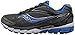 Saucony Men's Ride 8 Running Shoe, Grey/Black/Blue,12 M US