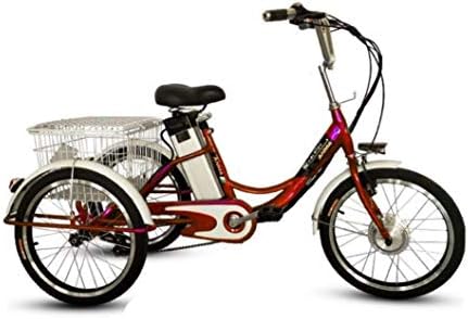 電気三輪車3輪自転車大人用20インチレジャー輸送支援リチウムイオン