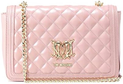 Moschino Love Moschino Women's Quilted Logo Shoulder Bag Pink