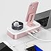 Charging Stand for Apple Watch Series 4, Oittm [5 in 1 New Version] 5-port USB Rechargeable Stand for iWatch Series 4/3/2/1, iPhone Xs, Xs Max, Xr, X, 8, 8 Plus, 7,6,iPad Mini,Apple Pencil (Rose Gold)