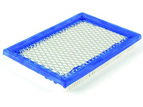 Ratioparts 160 x 115 x 20mm Flat Air Filter for Briggs & Stratton, John Deere, S Air Filter, Flat White Blue
