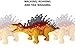 Walking Dinosaur Toys for Boys - Battery Operated Dinosaur Kids Toy | Roaring, Walking, Tail Wagging, and Glowing | Perfect Toy Gift for Kids (Colors May Vary, Age 3+) (Stegosaurus)