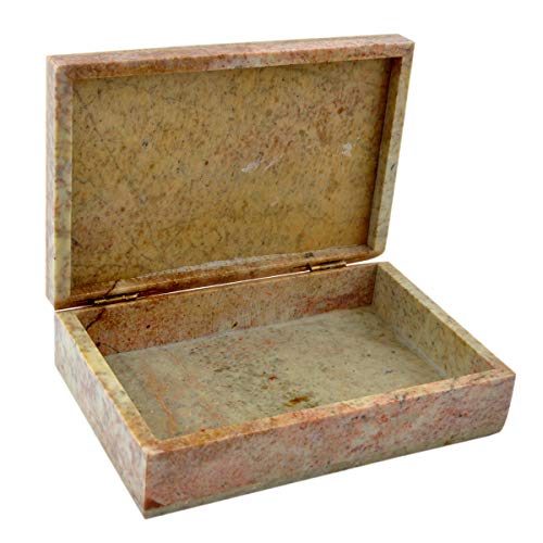Hashcart Designer Marble Box - Floral Design Box Organiser for Girls (6x4 inch)