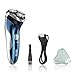 SweetLF Electric Shaver Rotary Shaver for Men Wet Dry Waterproof 2 in 1 Beard Trimmer Cordless Electric Razor USB Quick Rechargeable Shaving Razor for Men