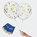 SOTOGO 15 Pieces Balloons 12 Inches Large Balloons with Golden, Light Pink and White Dots for Party Decorations Wedding Decorations and Proposal