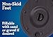 US Weight ChainBoss Black Stanchion With 10' of Black Plastic Chain – Fillable Base