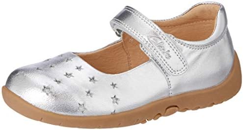 clarks silver trainers