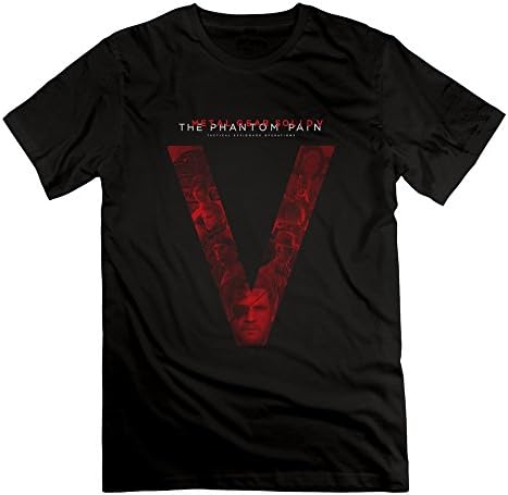 HEDONE Men's Metal Gear Solid V The Phantom Pain Logo T-Shirts Black
