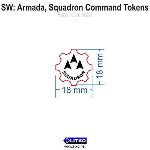 SW: Armada, Squadron Command Tokens, Fluorescent Pink (10)