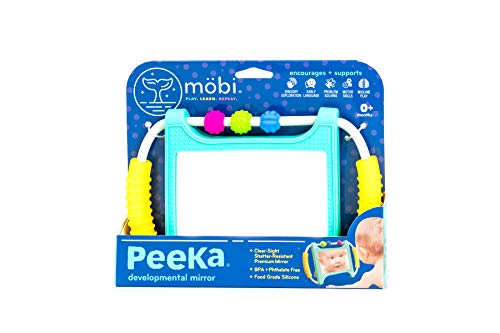 MOBI PEEKA TUMMY TIME MIRROR – Baby Essentials for your baby – Tummy Time Mat – Baby Toy 0-6 months – Shatterproof…