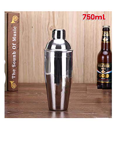 boweiwj Shaker, Barkeeper-Set, Cocktail-Shaker aus Edelstahl, Martini-Shaker, Martini-Set mit integriertem Sieb (18/8… – Bild 4