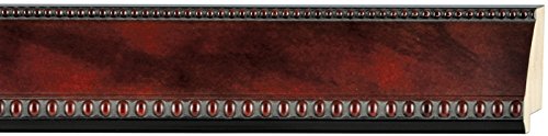 Picture Frame Moulding (Wood) 18ft bundle - Traditional Mahogany Finish - 2.25" width - 1/2" rabbet depth